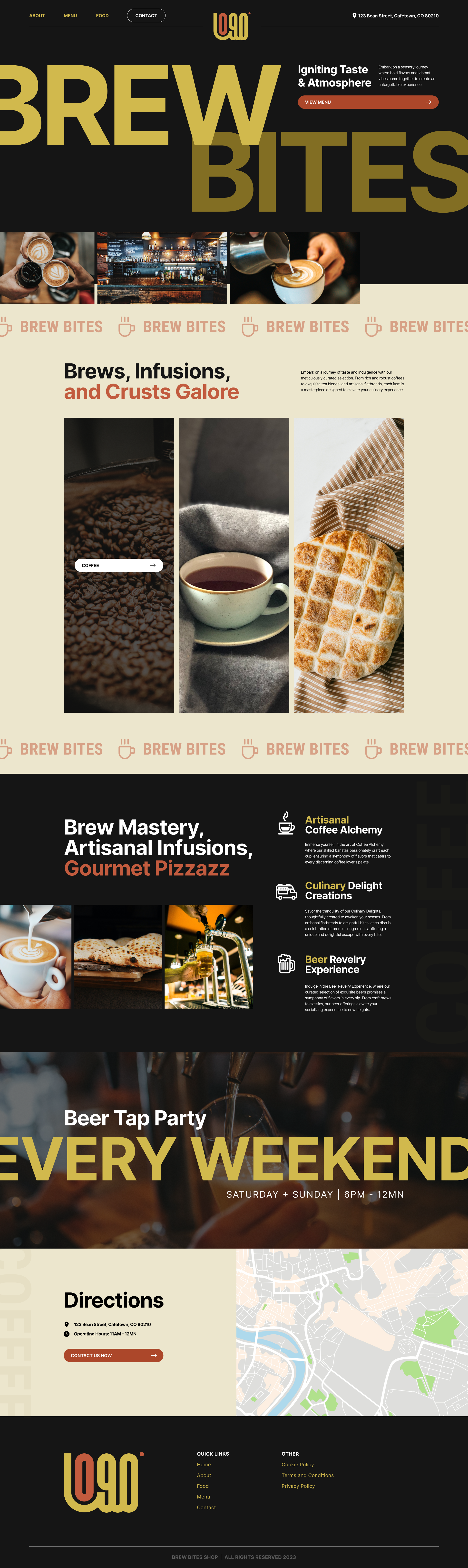 Food Retail Website Mockup Design